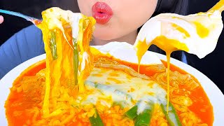 Asmr Mukbang  Spicy Noodles with Enoki Mushrooms amp Soft Boiled Eggs  Eating Sounds  ASMR Phan [upl. by Osmund63]