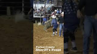 Hudson Bolton big Ride in Weatherford TX youtubeshorts rodeo travel bullriding [upl. by Ranilopa]