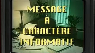 Message à caractère informatif [upl. by Aehsel440]