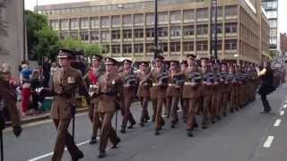 The Scots Guards Homecoming Parade In Glasgow 1062013 [upl. by Zeke]