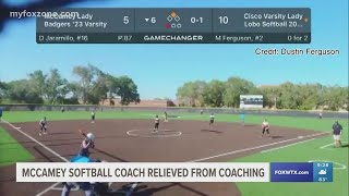 McCamey softball coach relieved from coaching [upl. by Anwat]