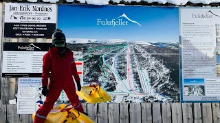 LAST WINTER ADVENTURE  MUST TRY AKEBRETT FULUFJELLET ALPINSENTER TRYSIL NORWAY [upl. by Chun13]