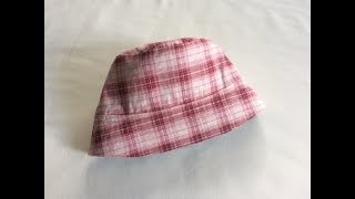 DIY Reversible Bucket Hat  Summer hat  tutorial [upl. by Cecilia196]