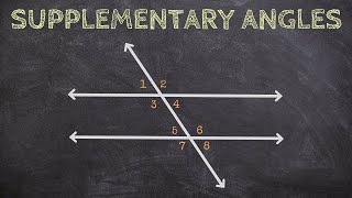 Determining Supplementary Angles from Parallel Lines and a Transversal [upl. by Tarryn]