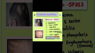 Scarring alopecia dermatology mnemonics hair alopecia [upl. by Nolyak]