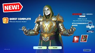 Fortnite Complete Page 2 Doom Quests  How to get Doctor Doom Pandoras Armour Style in Fortnite [upl. by Heywood367]