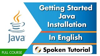 Getting started java Installation  English [upl. by Ivanna]