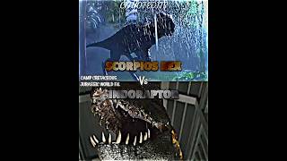 Indoraptor vs Scorpios Rex campcretaceous indoraptor scorpiosrex vsedit vsbattle wisedit wis [upl. by Asiaj]