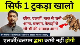 सिर्फ़ एक टुकड़ा खालें एलर्जी छींकफेफड़ों में जमा बलगमनाक से पानी बहना एलर्जी का पर्मानेंट इलाज [upl. by Dar403]