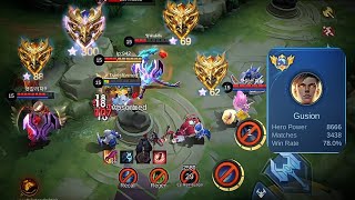 Pro Gusion Jungle Rotation When Its a Hard Game [upl. by Airbas]