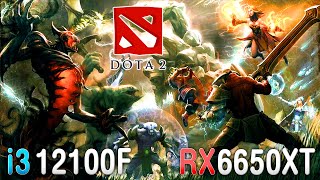 Core i3 12100F  RX 6650 XT  Dota 2  1080p 1440p   March 2024 [upl. by Uund]