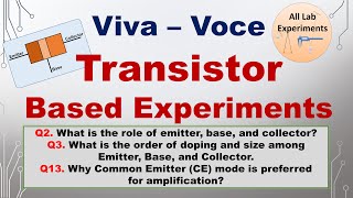 Transistor  Viva Voce  Practical File [upl. by Assenov]