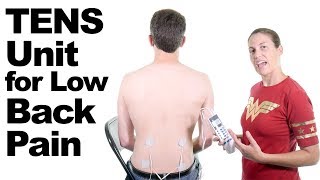 How to use a TENS Unit for Lower Back Pain Relief  Ask Doctor Jo [upl. by Ahsain727]