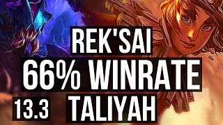 REKSAI vs TALIYAH JNG  66 winrate 1837 Legendary  KR Master  133 [upl. by Niple996]