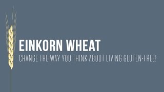 Einkorn Wheat Change the Way You Think About Living GlutenFree [upl. by Enilkcaj]