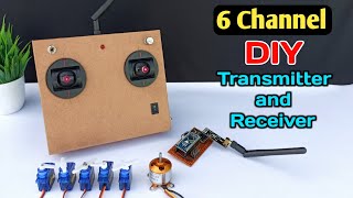 How to make Transmitter and Receiver at home  for drone  rc plane  and  rc car [upl. by Monahon]