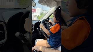 Raanya Car drive kar rahi hai 🚗😳 comedyshorts car papa [upl. by Aliwt406]