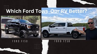 Which FORD Tows Our RV Better ford fordf250 tremor fordf150 intech rv rvlifestyle vanlife [upl. by Jeannine]