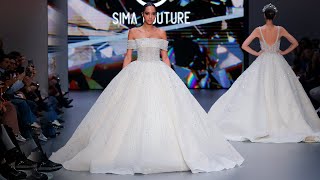 Sima Couture Bridal Spring 2025  Barcelona Bridal Fashion Week  4K [upl. by Eednil]