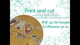 Makkelijk designs printen en snijden met Print amp Cut functie van Silhouette [upl. by Eimaj]