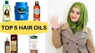 TOP 5 BEST HAIR OILS IN INDIA  Ramsha Sultan [upl. by Patrice630]