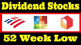 3 Undervalued Dividend Stocks at a 52 Week Low [upl. by Whitnell841]