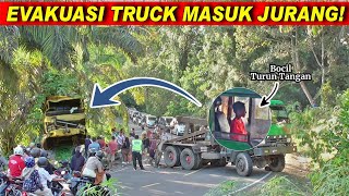 EVAKUASI TRUCK DARI JURANG‼️FUSO 6X6 UNJUK GIGI [upl. by Lole]