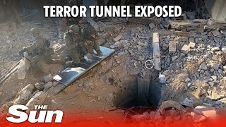 Israel releases video INSIDE Hamas tunnels beneath alShifa hospital proving terrorists use site [upl. by Bollinger999]