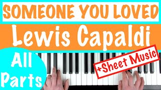 How to play SOMEONE YOU LOVED  Lewis Capaldi Piano Part Tutorial [upl. by Ma]