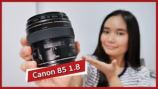 รีวิวเลนส์ Canon EF 85 f18 เลนส์ละลายหลัง ราคามิตรภาพ [upl. by Haywood]