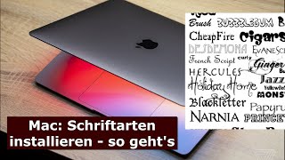 Mac Schriftarten installieren  so gehts [upl. by Bostow]