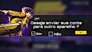 COMO PASSAR A CONTA DO FREE FIRE PARA OUTRO CELULAR  COMO VINCULAR CONTA EM OUTRO CELULAR [upl. by Morehouse103]