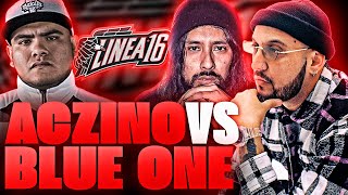 🔥 DE LAS MEJORES BATALLAS DE LA HISTORIA 🔥 PIEZAS REACCIONA A ACZINO VS BLUE ONE EN LÍNEA 16 [upl. by Lilly119]