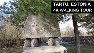 City walks series  Tartu Estonia 4K walking tour [upl. by Nol633]