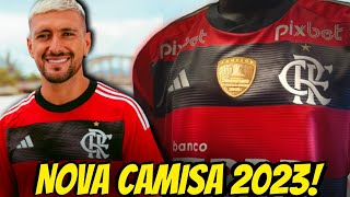 CONHEÇA A NOVA CAMISA DO FLAMENGO 2023 VEJA TODOS OS DETALHES DO NOVO MANTO [upl. by Ebsen]