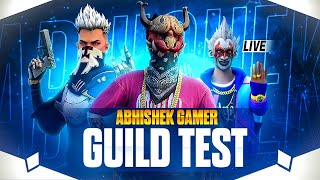 🔴FREE FIRE LIVE GUILD TEST CUSTOM ROOM  FF LIVE GUILD TEST fflive liveguildtest abhishekgamer [upl. by Andrel]