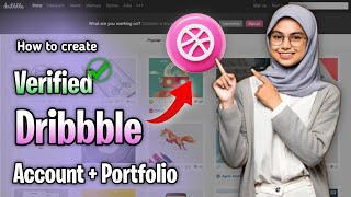 How to create account and portfolio on dribbble in 2024  Upload Your portfolio On Dribbble For Free [upl. by Adlev]