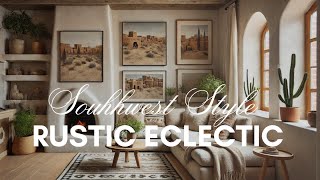 Rustic Eclectic Interiors  Decorating Southwestern Style [upl. by Wartow]