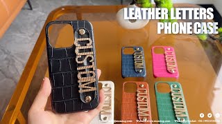 The Personalized Phone Case striped Letter Customized Phone Case For iPhone 15Promax 15 14 Cover [upl. by Drucy]