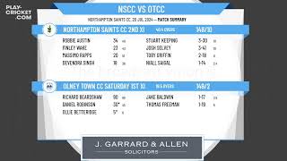 Northampton Saints CC 2nd XI v Olney Town CC Saturday 1st XI [upl. by Gaskin132]