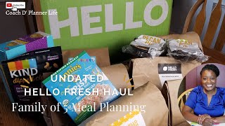 Hello Fresh Unboxing Review Family of 5 Meal Planning Unsponsored [upl. by Hazem755]