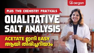 ACETATE ഇനി EASY ആയി തിരിച്ചറിയാം 😱🔥  QUALITATIVE SALT ANALYSIS🧪  PLUS TWO CHEMISTRY  AEGON [upl. by Dash]