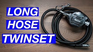 HOW TO SETUP THE LONG HOSE  Hog loop setup on a Twin Set for scuba diving  APEKS XTX DST REG [upl. by Susejedesoj]