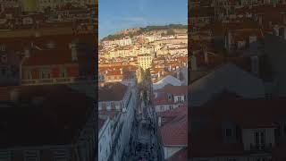 Overlook Lisbon from Santa Justa Lift Portugal 從山大賈斯達電梯塔俯瞰里斯本，葡萄牙，102024 [upl. by Prinz]