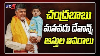 Chandrababu Naidu Grandson Devansh Assets in Hyderabad amp Amaravati  Nara Lokesh  Brahmani  TV5 [upl. by Donn]