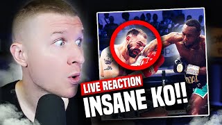 Viddal Riley BRUTALLY KOs Anees Taj  LIVE REACTION [upl. by Garda]