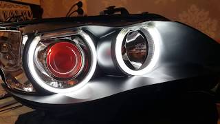 rozbieranie lampy bmw e60 demon eyes [upl. by Aneert]