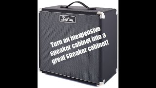 Turn an inexpensive guitar speaker cabinet into a great speaker cabinet [upl. by Nodnalb520]