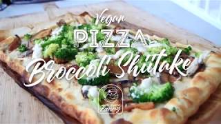 Recept Vegan Pizza Broccoli Shiitake [upl. by Ayotaj804]