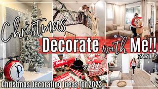 NEW CHRISTMAS CLEAN amp DECORATE WITH ME 2023  part 2 🎄 Christmas Decorating Ideas 2023 [upl. by Eyanaj]